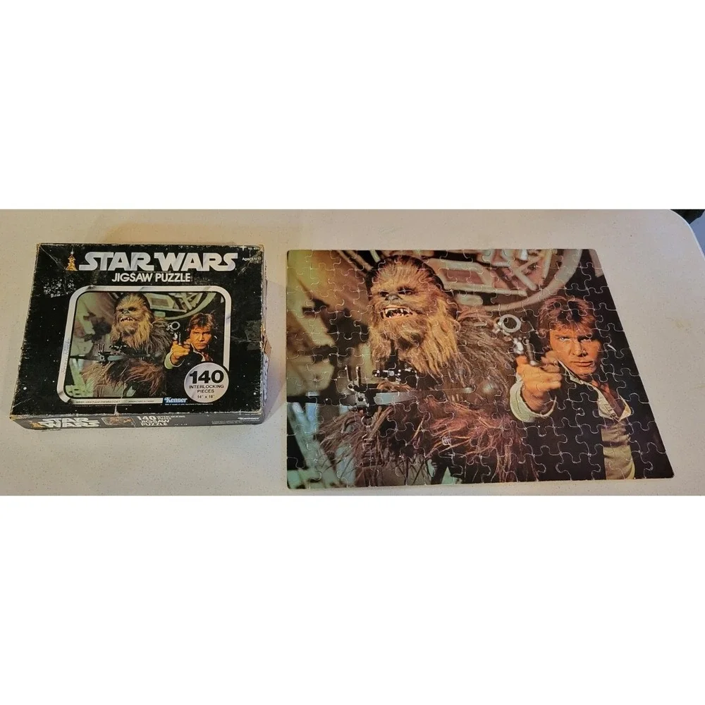 VINTAGE 1977 Star Wars 140 Piece Jigsaw Puzzle Kenner No 40100 Complete Han Solo